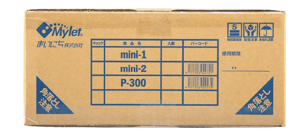 マイレットmini-1、ケース箱側面